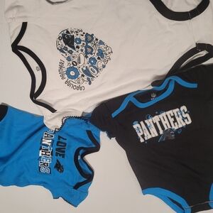 NFL Panthers Infant Apparel Set - Black, Blue, White